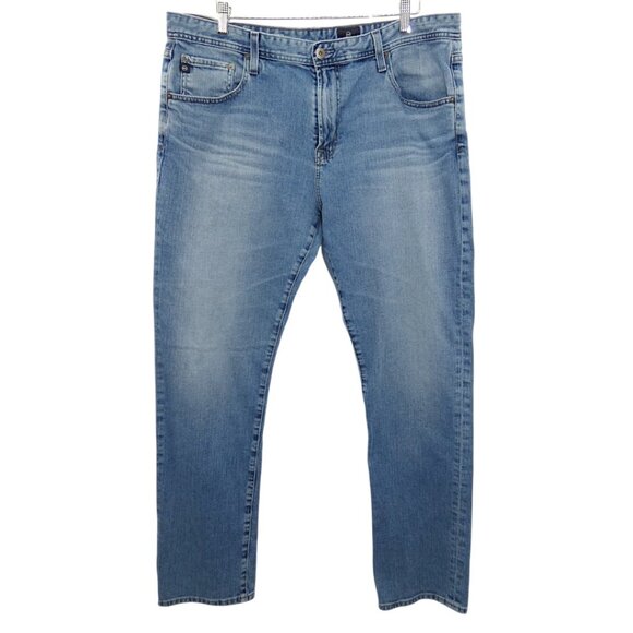 AG Adriano Goldschmied Everett Jeans 38x32 Men’s Slim Straight Blue Denim - Picture 1 of 10